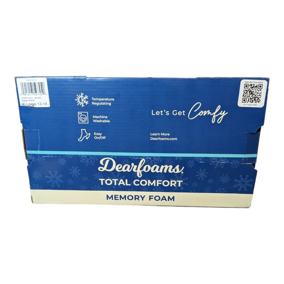 Dearfoams Total Comfort Memory Foam Men's slippers.  Size XL 13-14. - Picture 5 of 6